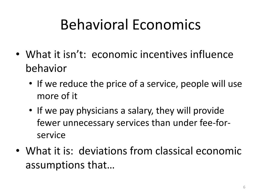 The role of assumptions in economics